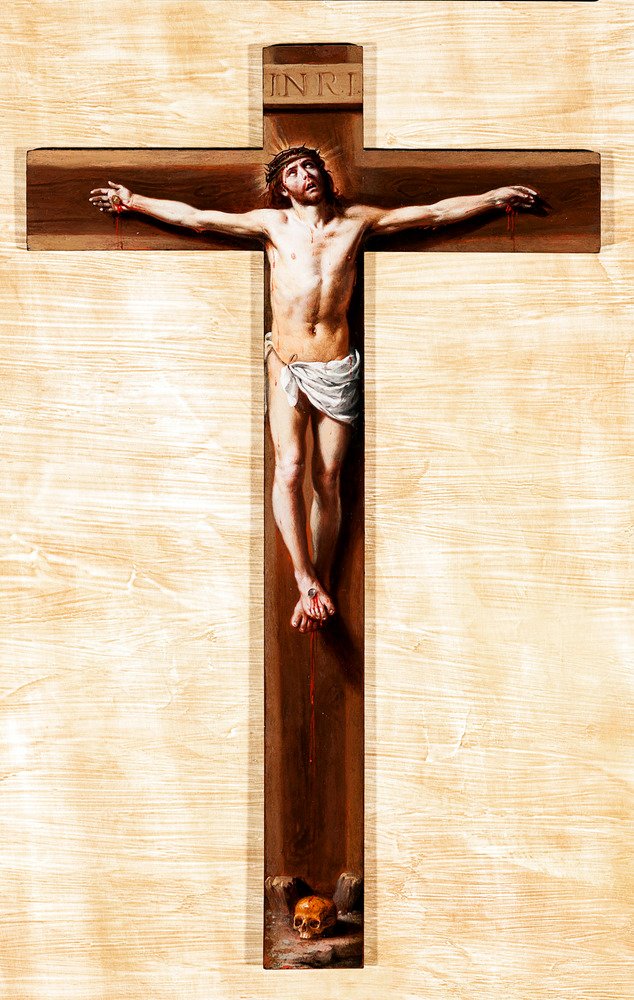 Cristo crucificado en la agonía by Francisco Bayeu