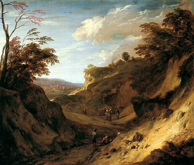 Hilly Forest Landscape by Cornelis Huysmans