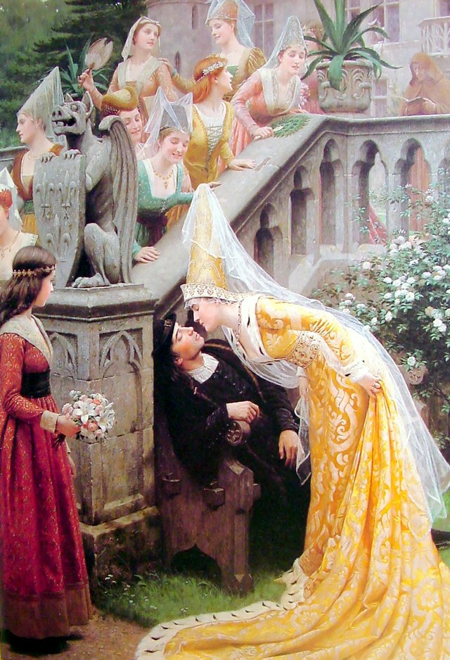 Alain Chartier (painting) by Edmund Blair Leighton