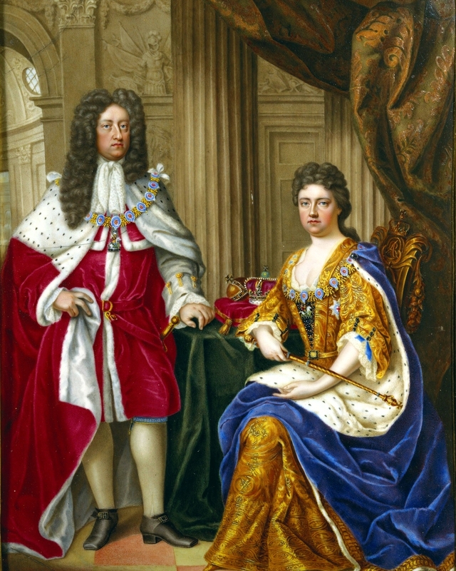 Queen Anne (1665-1714) and Prince George of Denmark (1653-1708) by Charles Boit