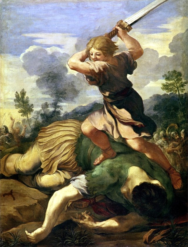 David killing Goliath by Pietro da Cortona
