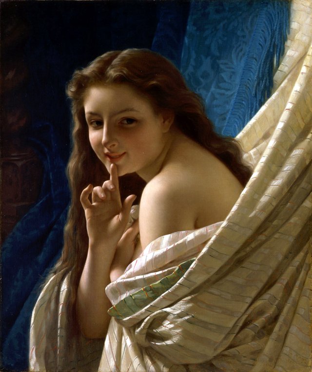 Portrait of a young woman by Pierre Auguste Cot