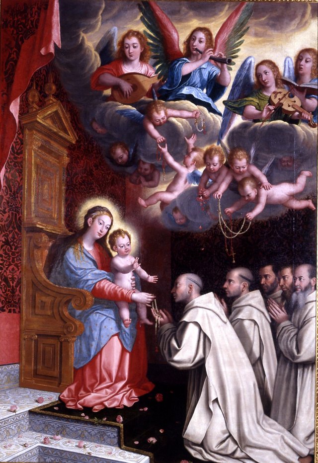 Apparition of Our Lady of the Rosary to St. Bruno by Juan Sánchez Cotán