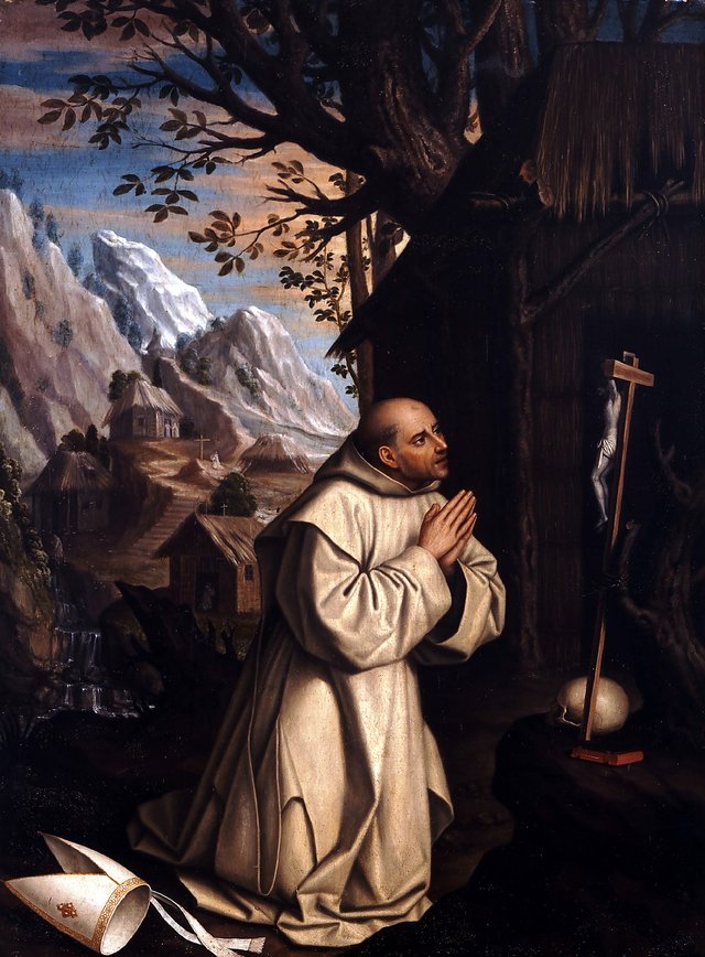 San Bruno en los montes de Calabria by Juan Sánchez Cotán