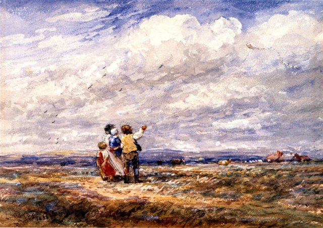 Flying the Kite by David Cox