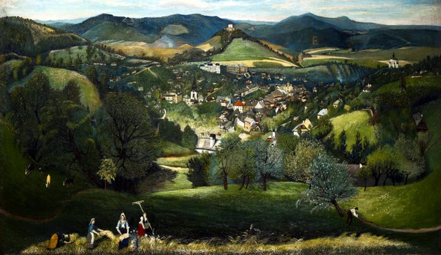 View of Selemecbánya by Tivadar Csontváry Kosztka