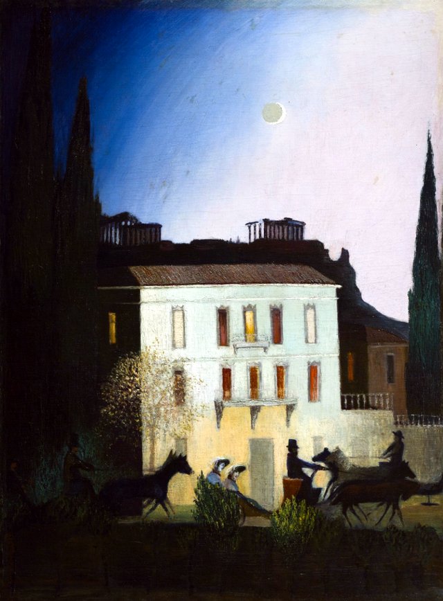 Coaching in Athens at New Moon by Tivadar Csontváry Kosztka