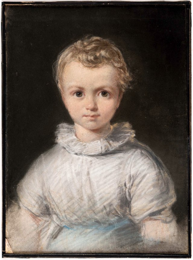 Adèle Koekkoek as a child by Jean Augustin Daiwaille