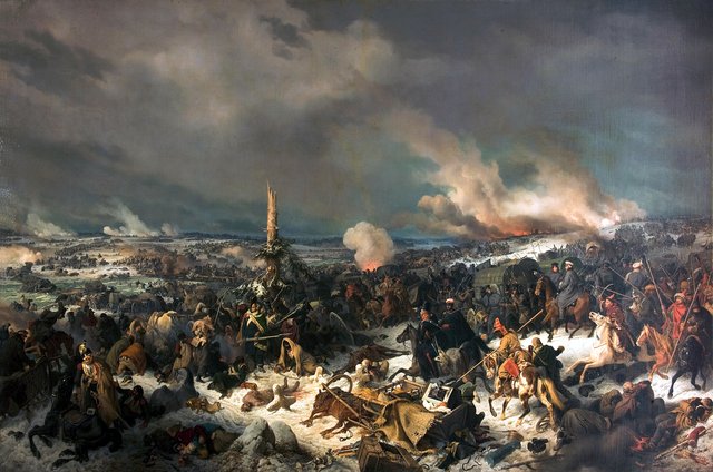 Crossing the Berezina River on 17 (29) November 1812 by Peter von Hess