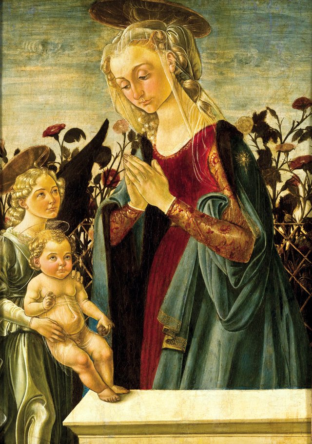 Virgin and Child with an Angel by Biagio d'Antonio