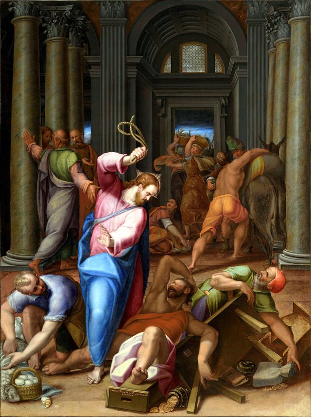 Christ Driving the Traders from the Temple by Lavinia Fontana