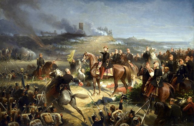 The Battle of Solferino by Adolphe Yvon