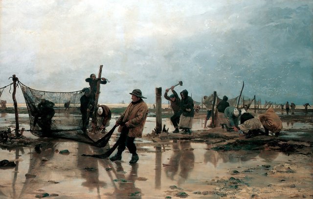 Fasting the Nets by Édouard Joseph Dantan