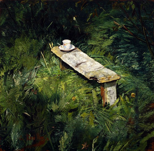 En havebænk - HAF26 - Skagens Museum by Christian Krohg