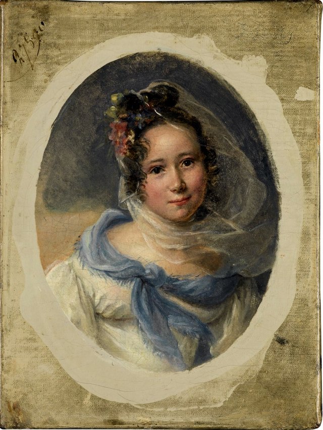 Portrait of a lady by Jean-Baptiste Isabey