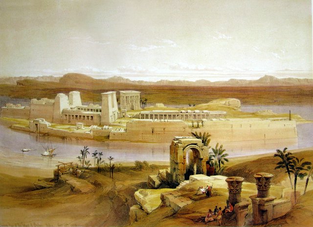 Temple Island Philae by David Roberts
