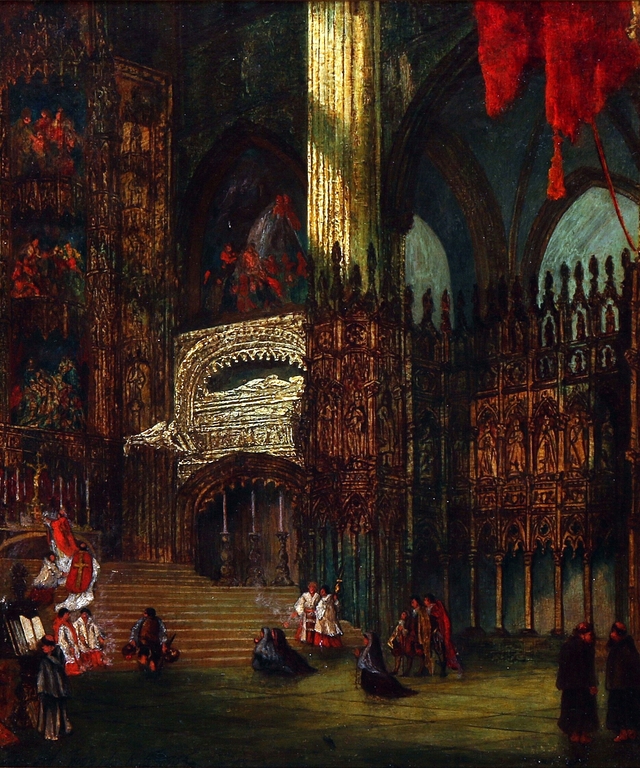 Interior from Toledo Cathedral by David Roberts