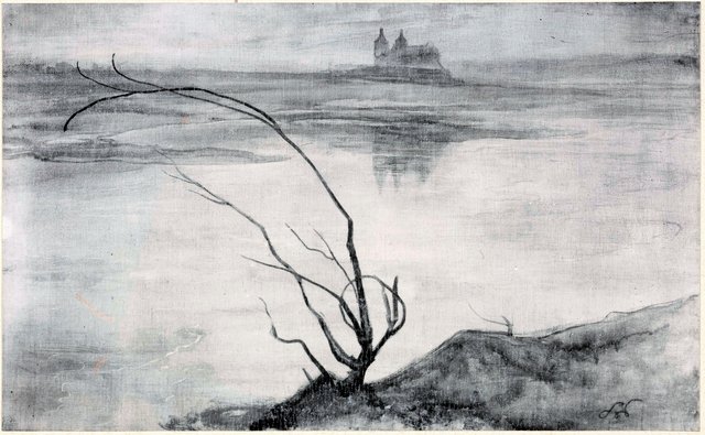 View of Skałka by Stanisław Wyspiański