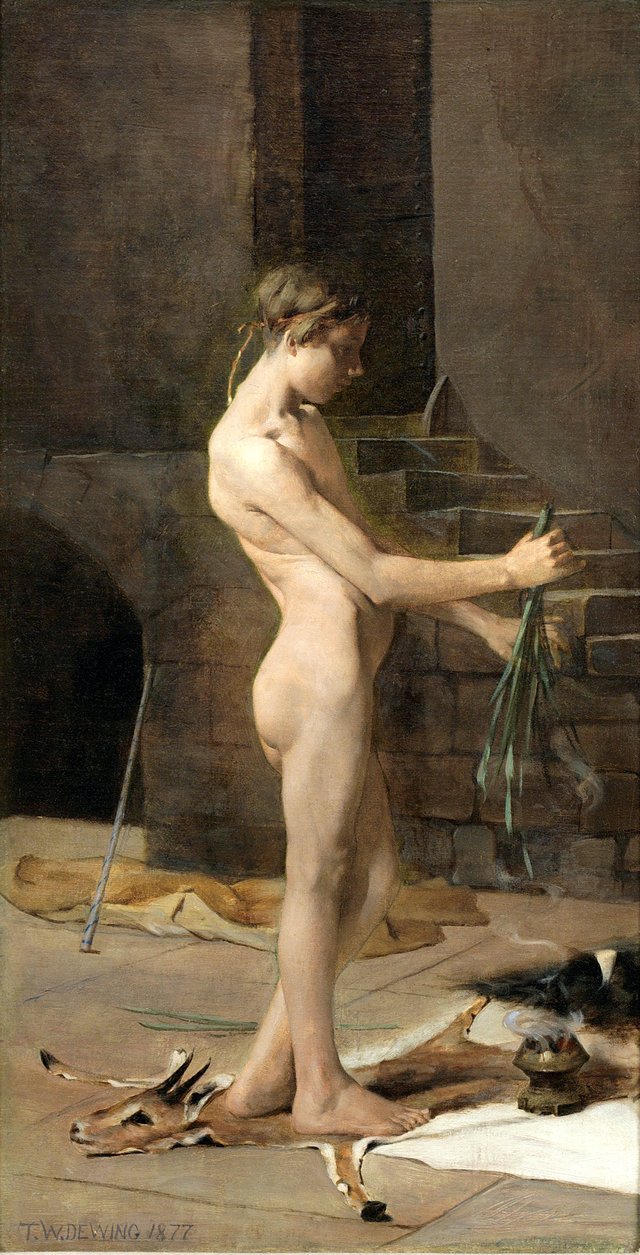 The Sorcerer's Slave by Thomas Dewing
