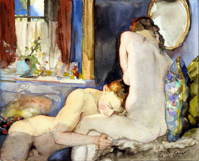 The Lovers by Konstantin Somov