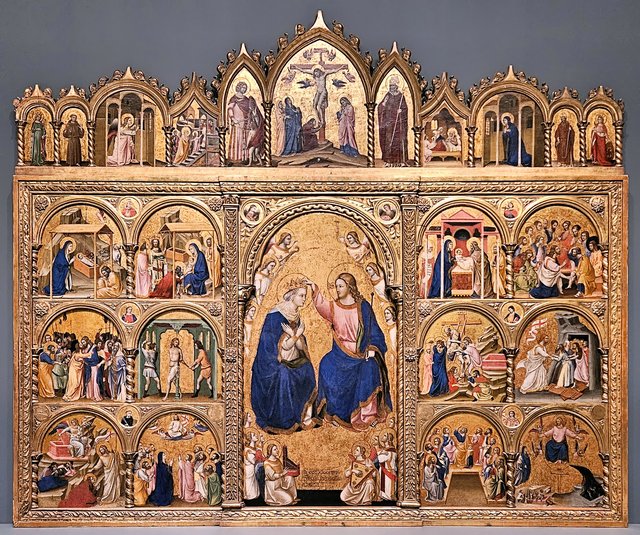 Coronation of the Virgin Altarpiece by Guariento di Arpo