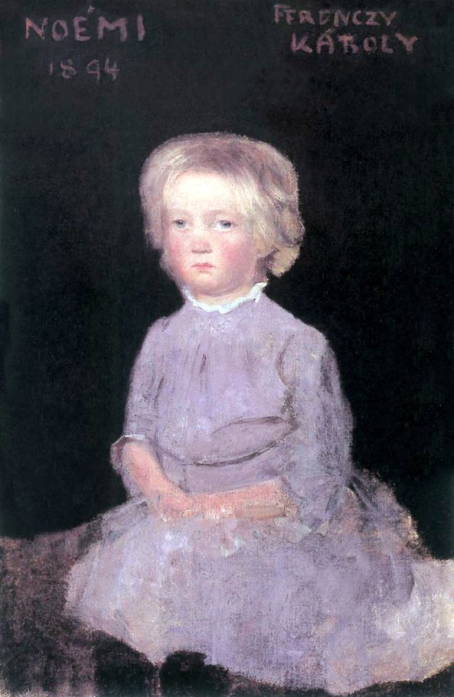Noémi as a Child by Károly Ferenczy