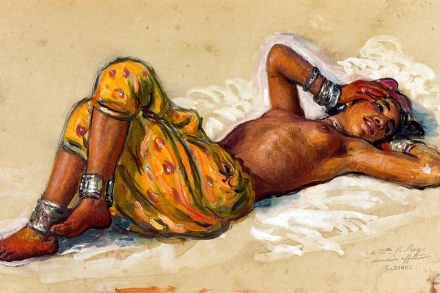 Baigneuse aux bijoux by Nasreddine Dinet