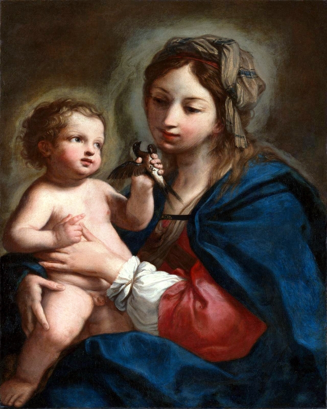 The Madonna and Child with a swallow by Elisabetta Sirani