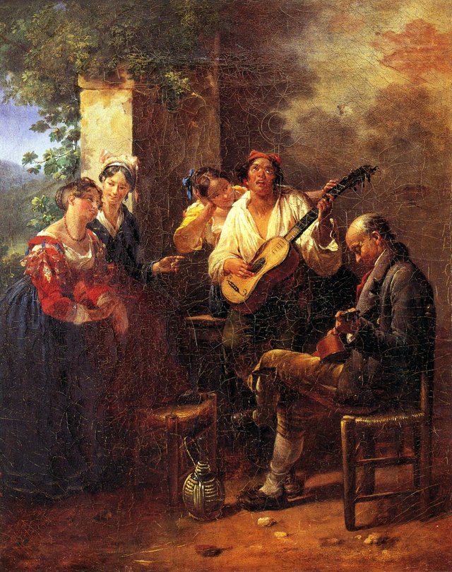 The Guitar Players by Hortense Haudebourt-Lescot