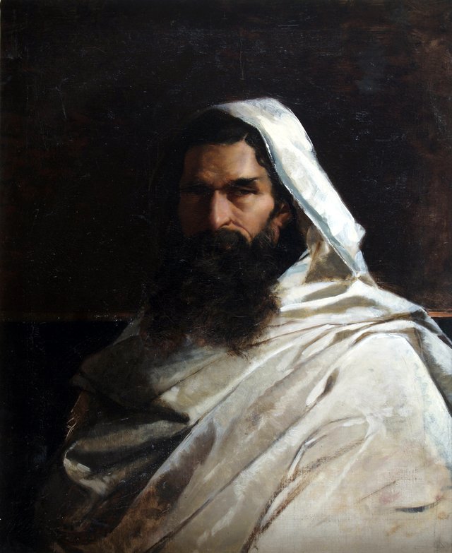 Autoritratto in costume arabo by Domenico Morelli