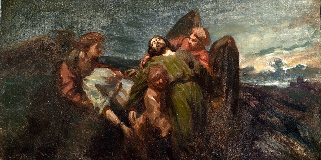 Martyrs taken to Heaven by Angels by Domenico Morelli