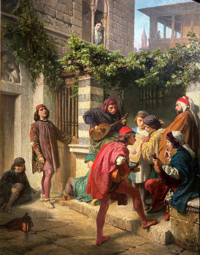 Mattinata fiorentina by Domenico Morelli