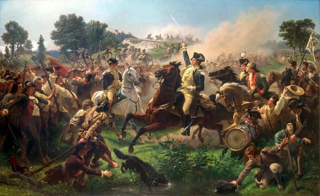 Washington Rallying the Troops at Monmouth by Emanuel Leutze