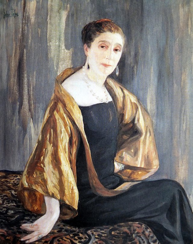 Portrait de Jeanne Lanvin by Clémentine Hélène Dufau