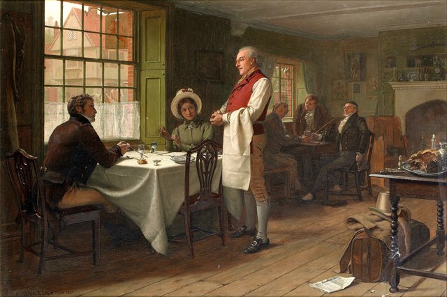 Interesting strangers by Edmund Blair Leighton