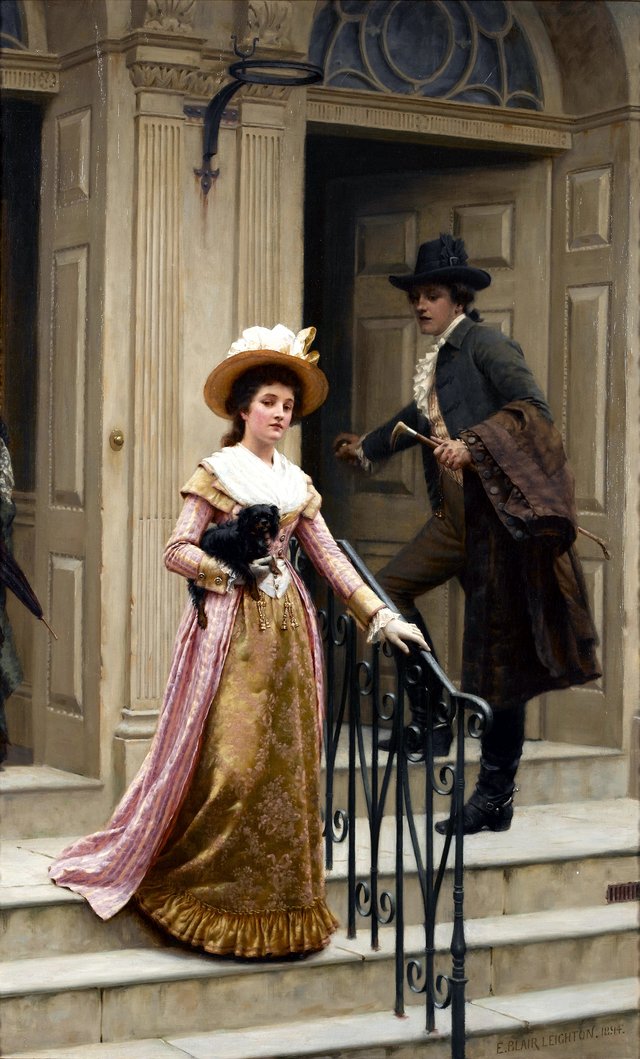 My Next-Door Neighbour by Edmund Blair Leighton