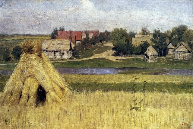Левитан Снопы by Isaac Levitan