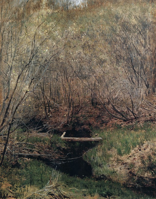 Левитан Весной в лесу by Isaac Levitan