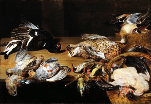 Still life with dead birds by Alexander Adriaenssen