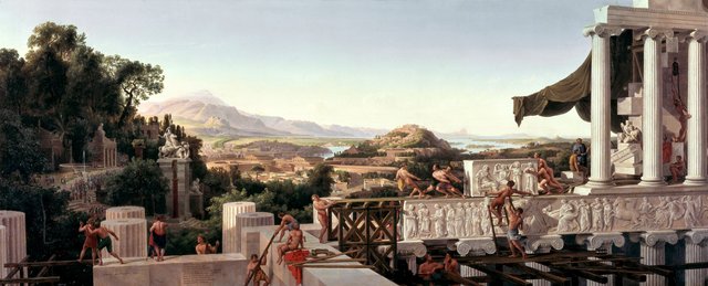 View into the Heyday of Greece by Karl Friedrich Schinkel