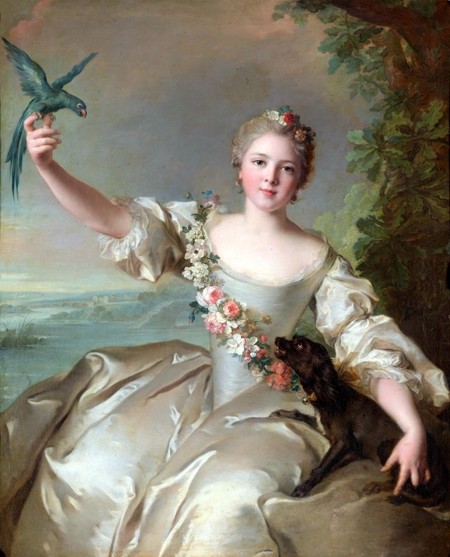 Portrait de Mathilde de Canisy, marquise d'Antin by Jean-Marc Nattier