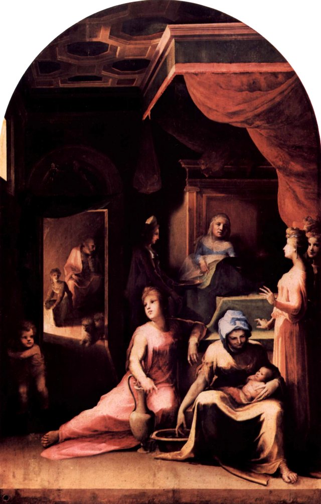 Nativity of the Virgin by Domenico Beccafumi