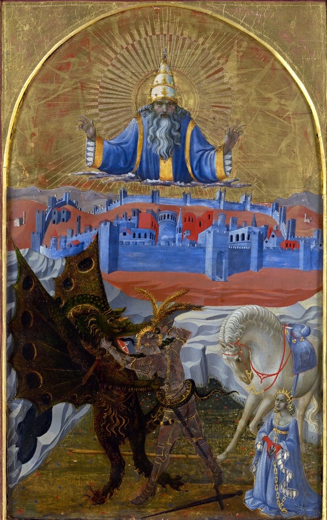 St George slaying the dragon by Paolo Uccello