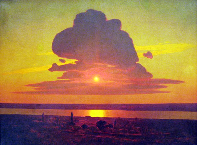 Red Sunset on the Dnieper by Arkhip Kuindzhi