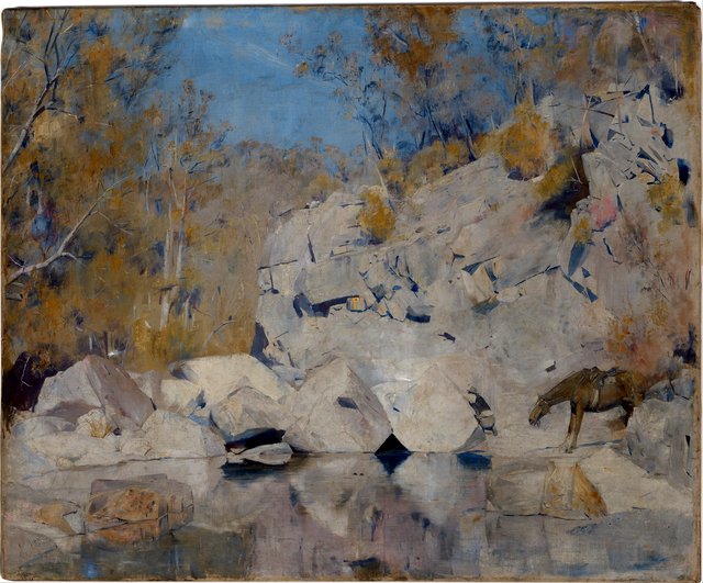 In a corner on the Macintyre by Tom Roberts