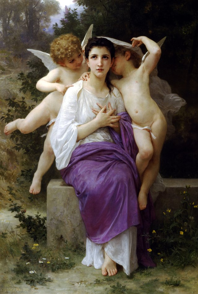 The Heart's Awakening by William-Adolphe Bouguereau
