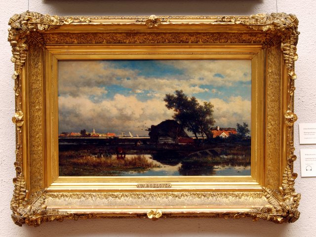 Landschap bij Dordrecht by Willem Roelofs
