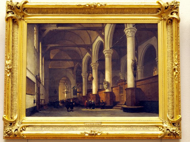 Kerk van Edam by Johannes Bosboom