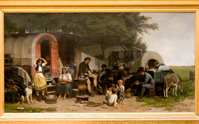 Circus guests by Hendrik Jacobus Scholten
