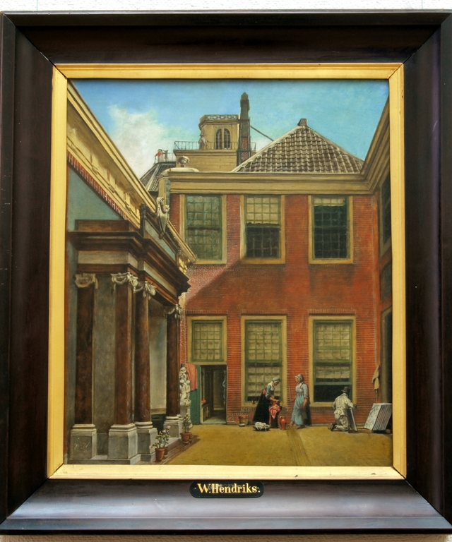 Courtyard of Teylers Fundatiehuis in Haarlem by Wybrand Hendricks